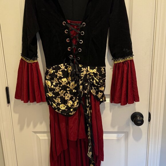 Leg Avenue Cruel Seas Pirate Captain Dress Costume Medium - Picture 2 of 5
